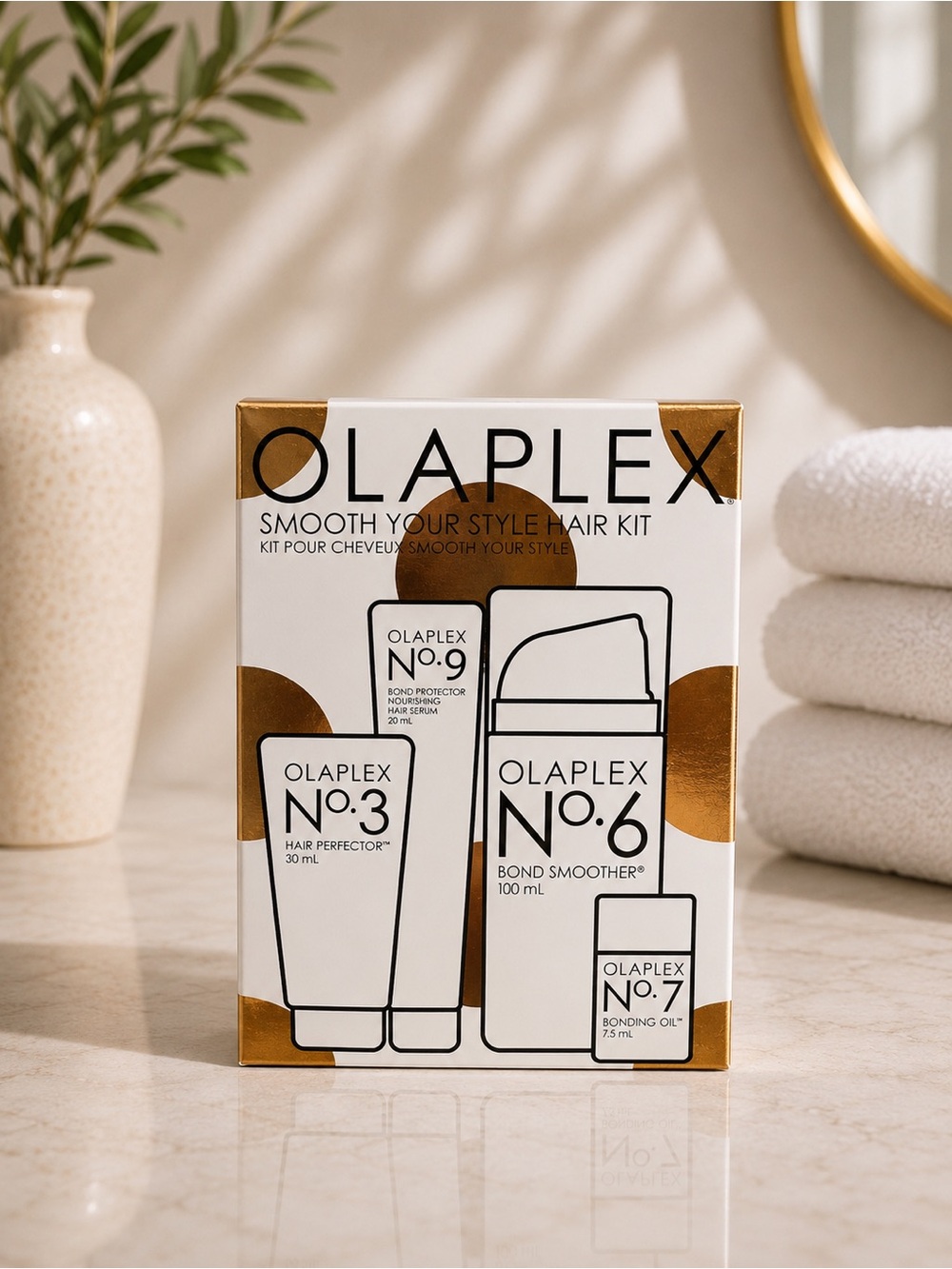 OLAPLEX Smooth Your Style Kit | No.6 Full Size + Hair Repair Set
